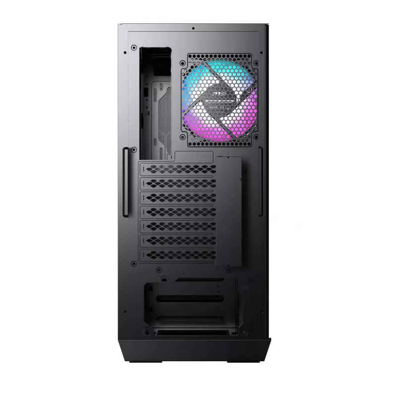 MSI MPG Gungnir 110R Midi Tower kompiuterio dėžė, juoda, grūdinto stiklo šoninis skydas