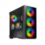 PC korpusas SAVIO Prime X1 ARGB Glass Midi Tower juodas
