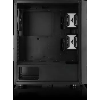Korpusas Versa XM1 juodas plieninis 120mm ventiliatorius USB3.0