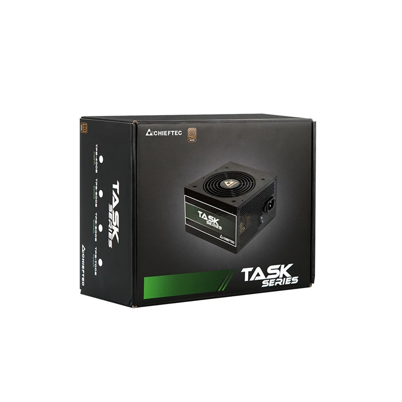 Chieftec Task TPS-500S maitinimo blokas 500 W 24-pin ATX ATX Juodas