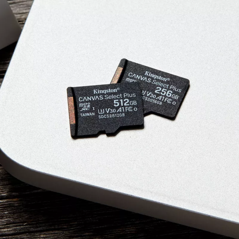 Kingston Technology Canvas Select Plus 512GB microSDXC A1 C10 U3 V30 kortelė su adapteriu