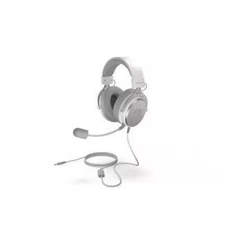 Belaidės ausinės ENDORFY VIRO Plus USB Onyx White – 53 mm garsiakalbiai, 20–20000 Hz, 98 dB, 32 Ω, nuimamas mikrofonas, 2,9 m laidas