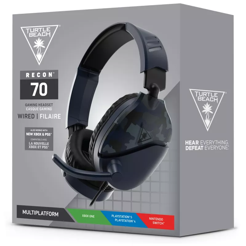 Ausinės žaidimams Turtle Beach Recon 70 mėlynas kamufliažas
