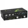 Techly IDATA KVM-HDMI2U 2x1 USB HDMI KVM jungiklis 4Kx2K, juodas
