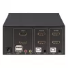 KVM jungiklis Manhattan 2 prievadų 4K HDMI USB garso valdymas 2 kompiuteriams