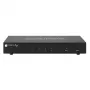 Techly IDATA-DP-KVM4 KVM jungiklis, 4x DisplayPort, 4K@30Hz, montuojamas į stelažą, juodas