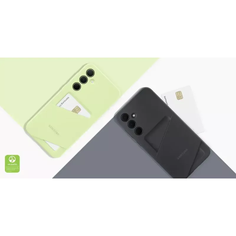 Apsauginis dėklas AVM EF-OA356 Samsung Galaxy A35, tinka 16,8 cm (6,6 colio) ekranui, kalkių, 1 kortelių kišenė