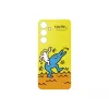 Dėklas Samsung Keith Haring Flipsuit Case S24 FE geltonas