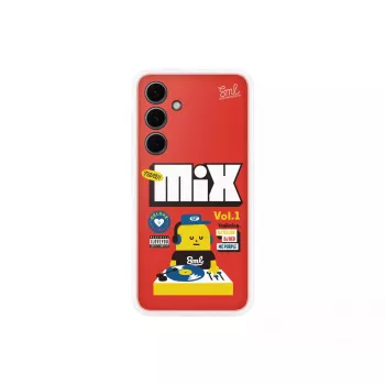 Dangtelis Samsung Sticky Monster Lab Flipsuit Case S24 FE raudonas