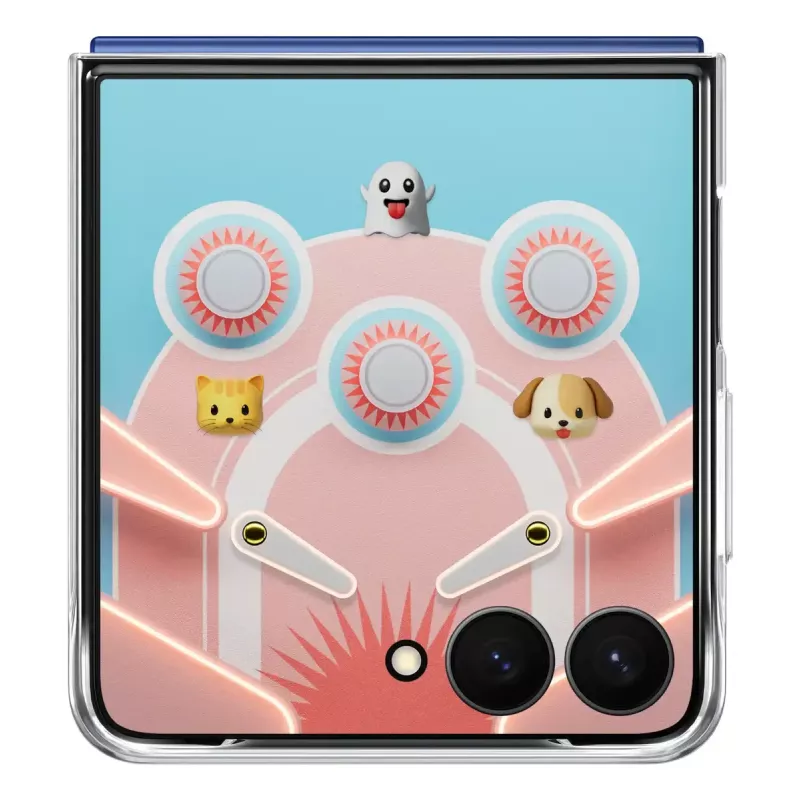 Dėklas Samsung Galaxy Z Flip7 Flipsuit Case Skaidrus Monochrominis
