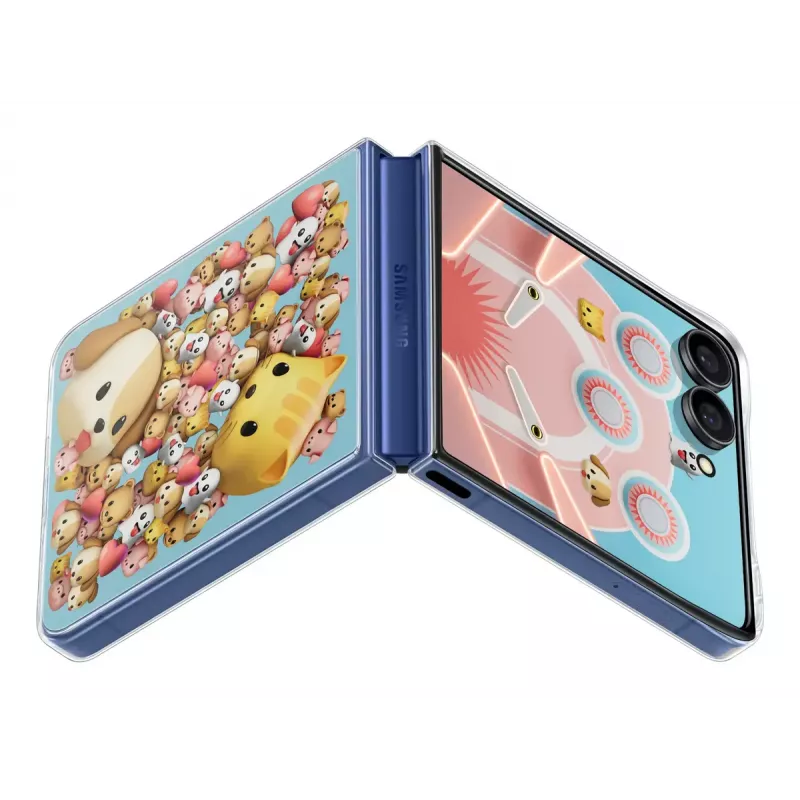 Dėklas Samsung Galaxy Z Flip7 Flipsuit Case Skaidrus Monochrominis