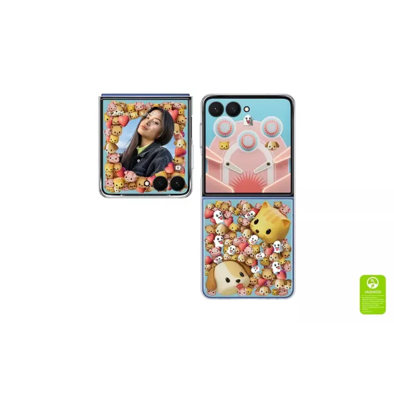 Dėklas Samsung Galaxy Z Flip7 Flipsuit Case Skaidrus Monochrominis