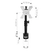 Monitorio laikiklis Techly ICA-LCD-500BK 76,2 cm (30 colių) stalas Juodas