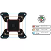 Monitorio laikiklis Techly ICA-LCD-500BK 76,2 cm (30 colių) stalas Juodas