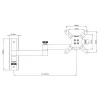 Techly ICA-LCD 104 sieninis laikiklis 13–30 colių LCD, 3 sąnariai, pasukamas ir pakreipiamas, iki 15 kg, VESA 75x75/100x100, sidabrinis