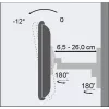 Techly ICA-LCD 2901 sieninis laikiklis LED/LCD televizoriams 19–37 colių, pakreipiamas, 2 jungtys, juodas
