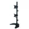 Dviejų monitorių laikiklis Techly ICA-LCD 2520V ant stalo, iki 27 colių, juodas