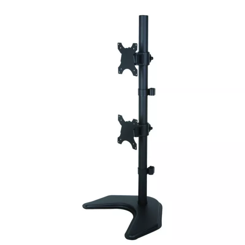 Dviejų monitorių laikiklis Techly ICA-LCD 2520V ant stalo, iki 27 colių, juodas