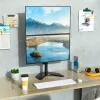 Dviejų monitorių laikiklis Techly ICA-LCD 2520V ant stalo, iki 27 colių, juodas