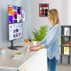 Dviejų monitorių laikiklis Techly ICA-LCD 2520V ant stalo, iki 27 colių, juodas