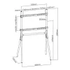 Techly 107241 grindinis stovas LCD/LED/Plazminiam televizoriui 49-70 colių, tripod stiliaus