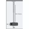 Techly projektoriaus lubų stovo prailginimas 60-102 cm sidabrinis ICA-PM 102XL