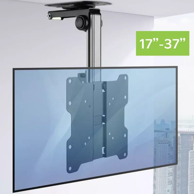 Techly ICA-CPLB-222 sulankstomas lubinis laikiklis televizoriui LED/LCD 17–37 colių juodas