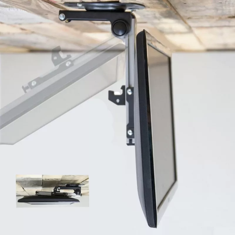 Techly ICA-CPLB-222 sulankstomas lubinis laikiklis televizoriui LED/LCD 17–37 colių juodas