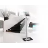 Techly ICA-TBL 1501 grindinis apsauginis planšetės stovas 9,7–10,1 colio (25,6 cm) planšetėms, aliuminis, VESA 75x75, sidabrinis