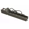 Apsauginis filtras lestar LX 610 G-A — 6 IEC 320 lizdų, 1,5 m laidas, 155 J, 230 V, juodas