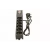 Apsauginis filtras lestar LX 610 G-A — 6 IEC 320 lizdų, 1,5 m laidas, 155 J, 230 V, juodas