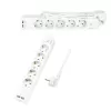 Prailginimo laidas LogiLink LPS249U 1,5 m 5 AC lizdai 2 USB patalpoms balta