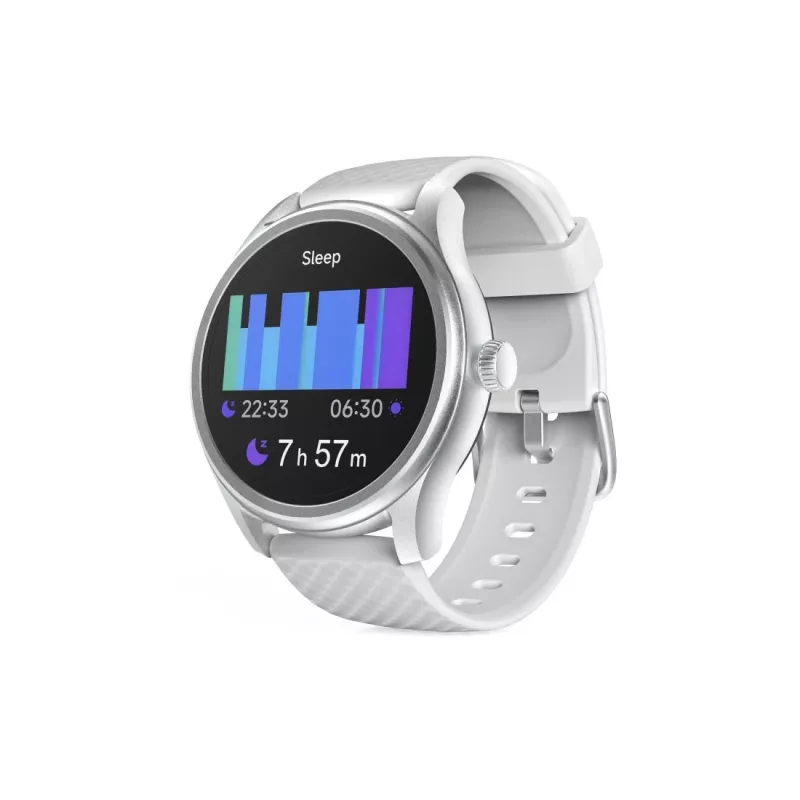 Hama Fit Watch 5010 išmanusis laikrodis, 1,38 colio (3,51 cm) LCD ekranas, 46 mm, širdies ritmas, SpO2, IP68, Bluetooth, sidabro spalvos