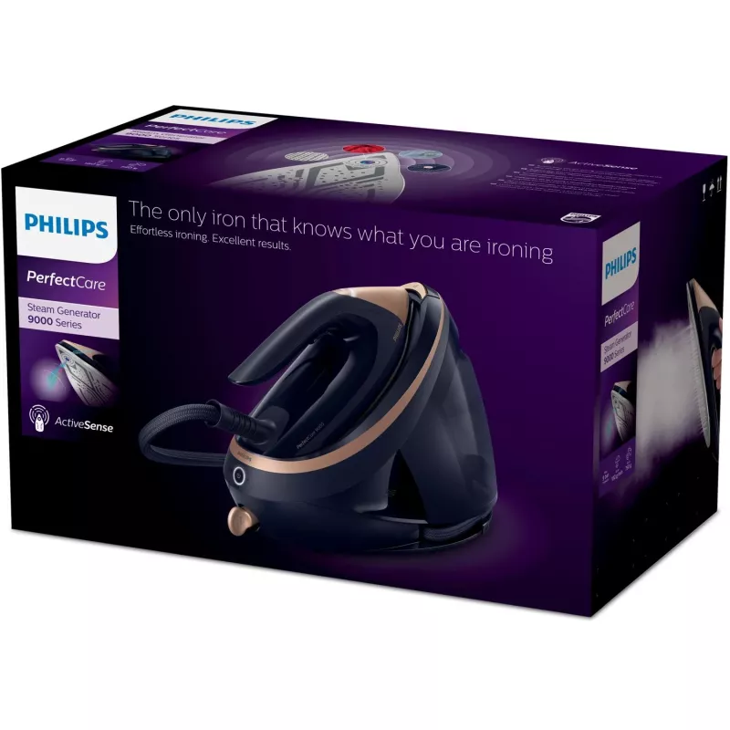 Garų generatorinis lygintuvas Philips PSG9050/20 – 3100 W, 1,8 L nuimamas bakelis, 9 bar, SteamGlide Elite padas