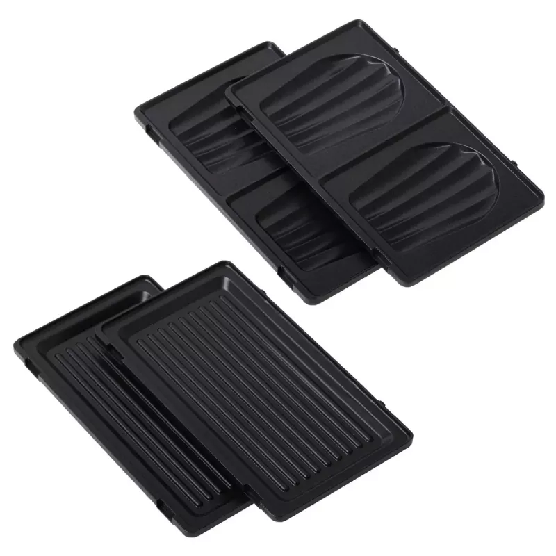 Sumuštinių keptuvė 2-in-1 Adler AD 3070b — 850 W, 2 plokštės, juoda