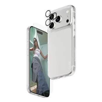 PanzerGlass 3-in-1 Combo Bundle iPhone 17 Pro CR40572 — apsauginis stiklas ekranui, objektyvo dangtelis ir dėklas