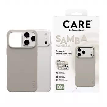 Dėklas PanzerGlass CARE by Fashionable Case Samba Vanilla su MagSafe, iPhone 17 Pro Max