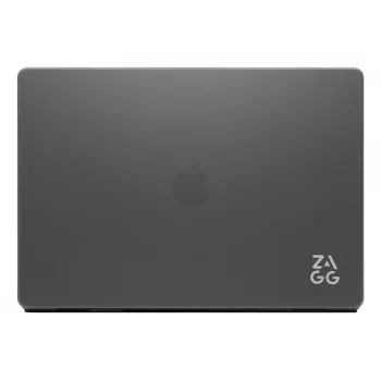 Kietasis dėklas Zagg MacBook Air 13 (M3/M2) – Smoke, tiksliai priglundantis apsauginis korpusas