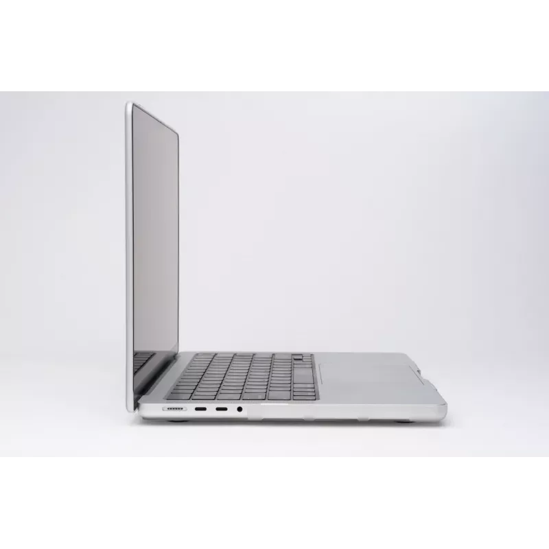 Kietas dėklas Zagg MacBook Pro 16 M3/M2/M1 Clear – skaidrus apsauginis apvalkalas