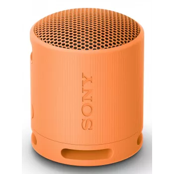 Sony SRS-XB100 - Belaidis Bluetooth garsiakalbis, nešiojamas, atsparus vandeniui ir dulkėms IP67, 16 val. baterija, ekologiškas, lauko ir kelionių, oranžinis
