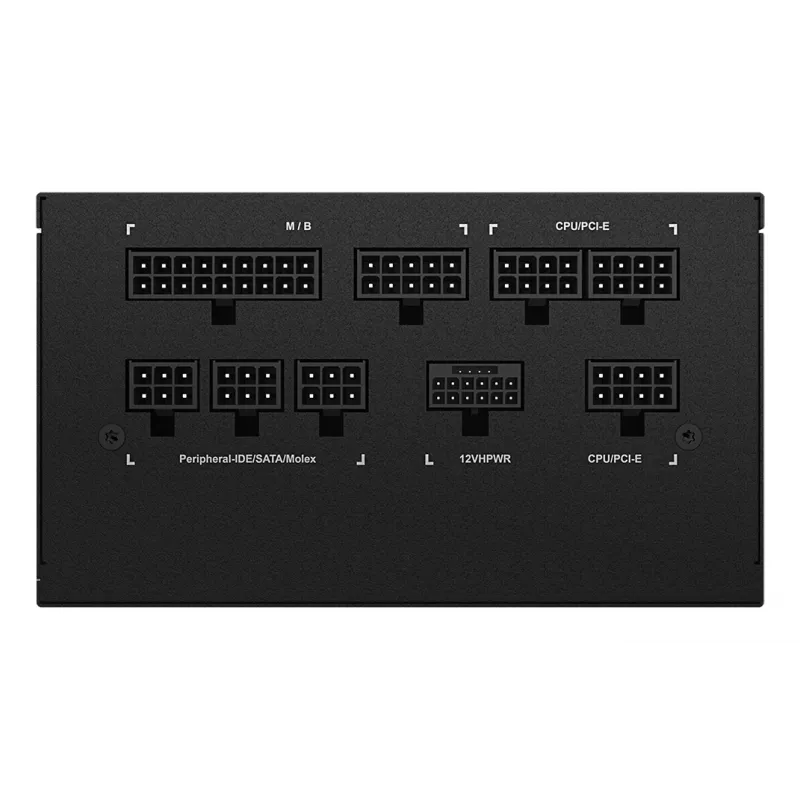 GIGABYTE UD850GM PG5 V2 maitinimo blokas – PCIe Gen 5.1, 80 PLUS Gold, pilnai modulinis, 120 mm ventiliatorius, ATX 3.1 suderinamas, EU kištukas