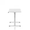 huzaro Hero 8.1 balta elektrinė reguliuojamo aukščio žaidimų lentelė 120×60 cm, 720–1180 mm, 50 kg, kabelių valdymas