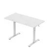 huzaro Hero 8.1 balta elektrinė reguliuojamo aukščio žaidimų lentelė 120×60 cm, 720–1180 mm, 50 kg, kabelių valdymas