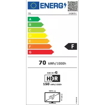 Televizorius TCL 55Q6C 55 colių QD-Mini LED 4K Ultra HD, 3840×2160, Google TV, HDMI 2.1, 2.1ch 40W, HDR10+