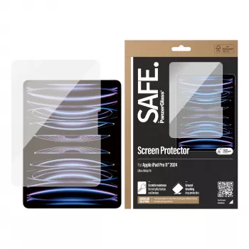 PanzerGlass SAFE. by ® Ekrano apsauginis stiklas iPad Pro 11'' (2024-2025) | Ultra-Wide Fit