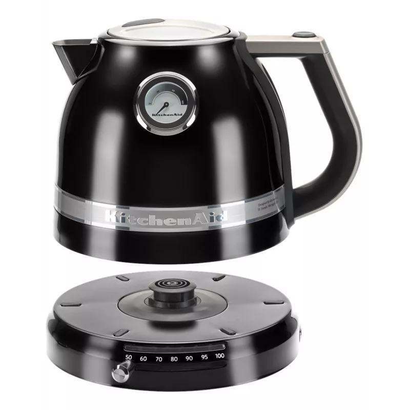 Elektrinis virdulys KITCHENAID 5KEK1522EOB 1,5 L 2400 W juodas, 7 temperatūros nustatymai, nerūdijantis plienas/aliuminis