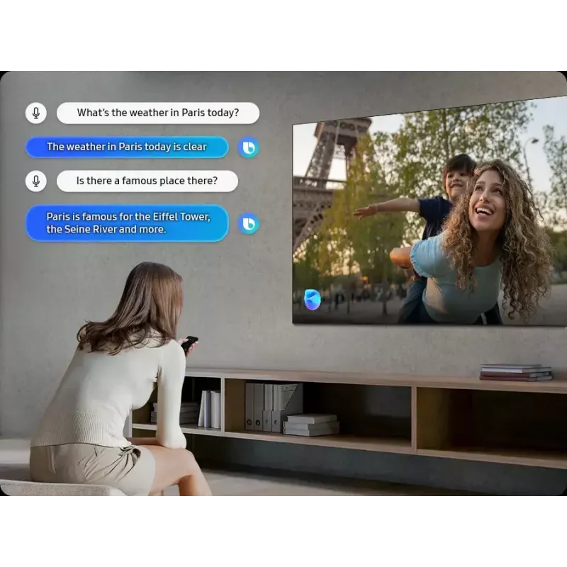 Televizorius Samsung 55 colių Neo QLED QN85F 4K Ultra HD Smart TV, 55 col. (138 cm), Neo QLED, 3840x2160, Tizen, sidabrinis
