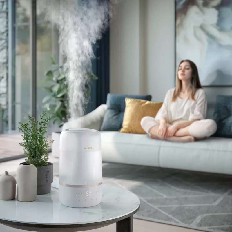 Philips 1000 serijos HU1510/04 drėkintuvas Ultragarsinis 3 L Baltas 19 W