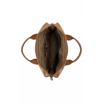 Dėklas nešiojamam kompiuteriui dbramante1928 Amalienborg 15 col. Tan – viršuje užsegamas, peties diržas, 1,02 kg