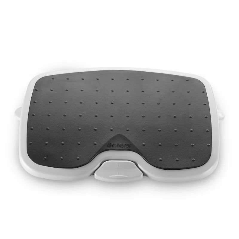 Pėdų atrama Kensington SoleMate Plus reguliuojamas pasvirimas 0–20°, aukštis 8,89–12,7 cm, platforma 45×35 cm, juoda/pilka